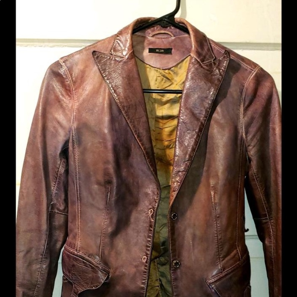 Blur Leather Jacket - Sz40